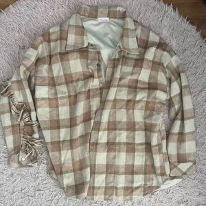 Button up cozy shirt/jacket